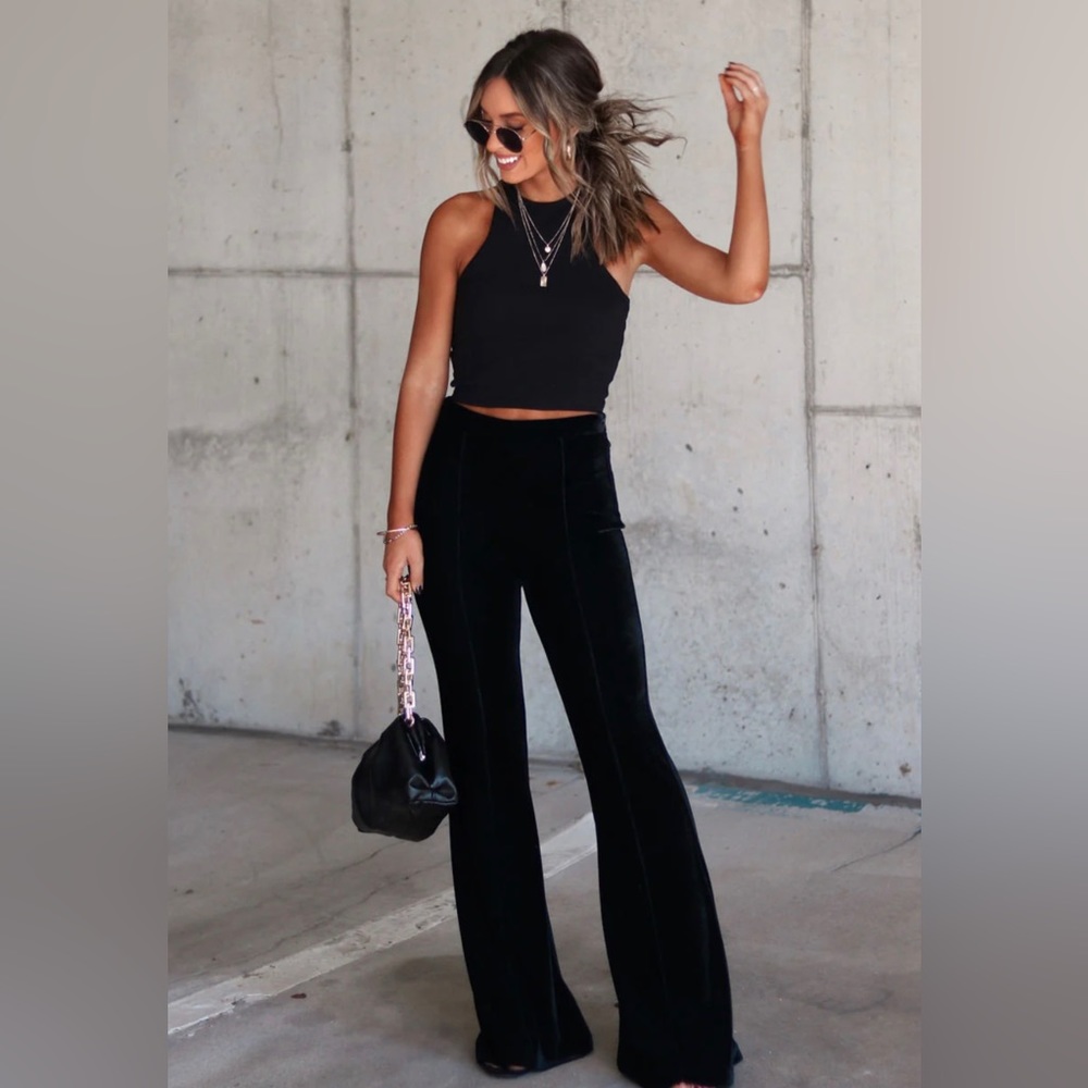 Love these pants. So comfortable and can be dressed up or worn casual. Velvet.